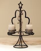 Adventskranz · schwarz