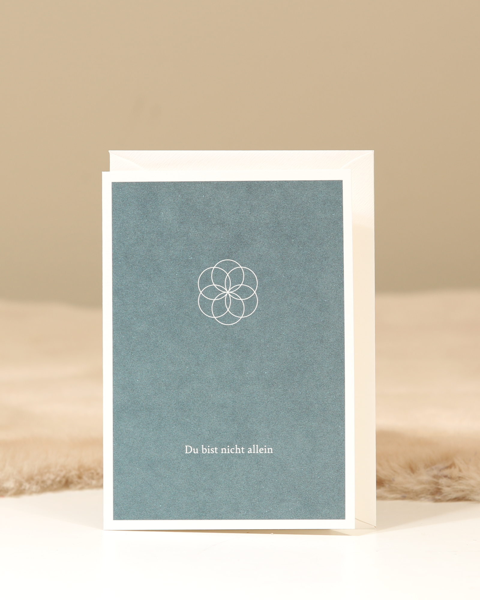 Grußkarte „Du bist nicht allein“ – Lebensblume