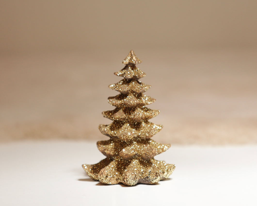 Tannenbaum glitzer gold