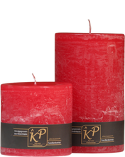 Load image into Gallery viewer, Table candle | christmas red | ~ 48h burning time
