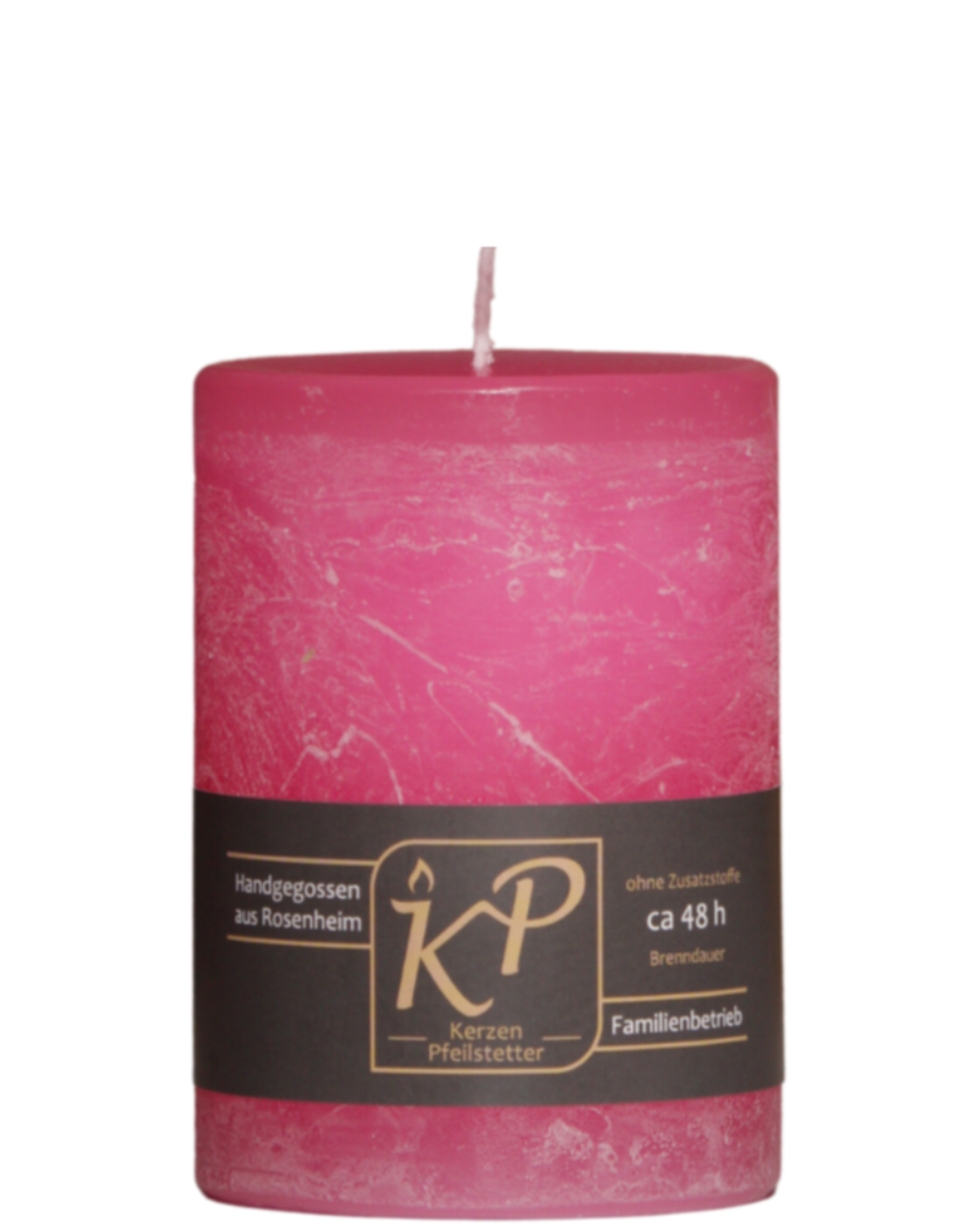 Tischkerze in pink.