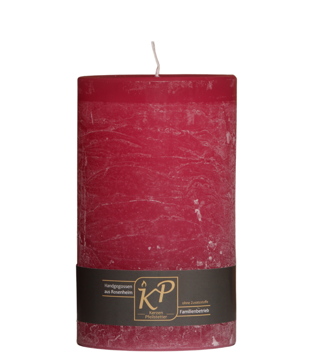 Table candle | christmas red | ~ 48h burning time