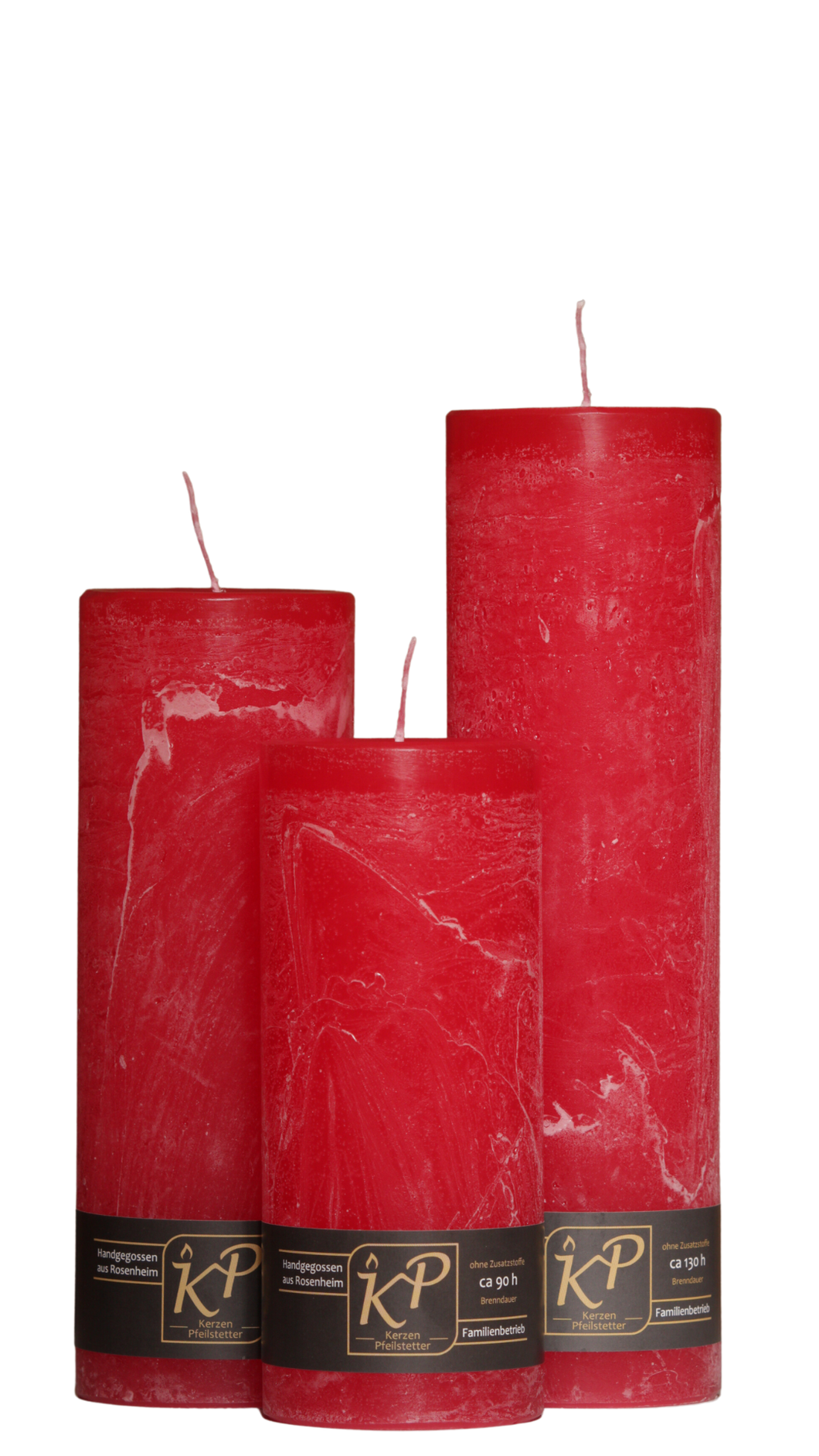 Dalina flower candle | summer red | ~ 130h burning time