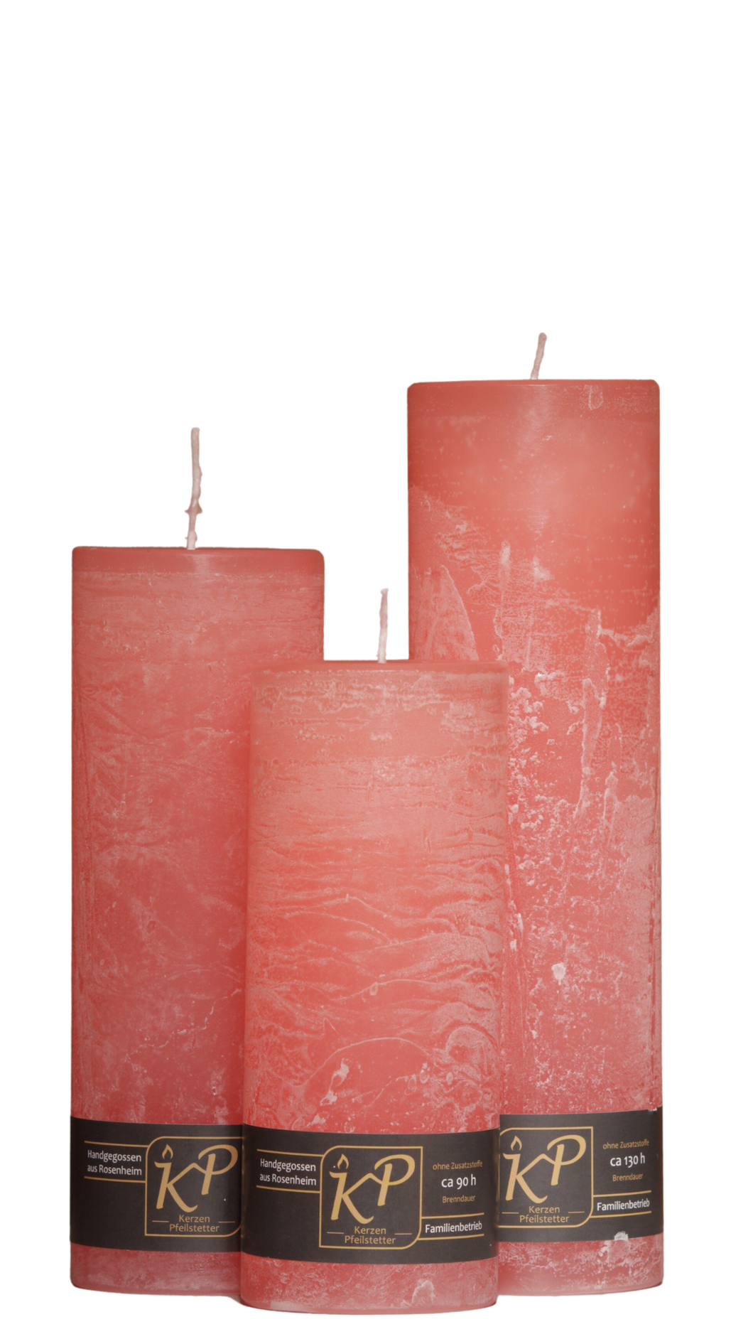 Dalina flower candle | coral | ~ 130h burning time