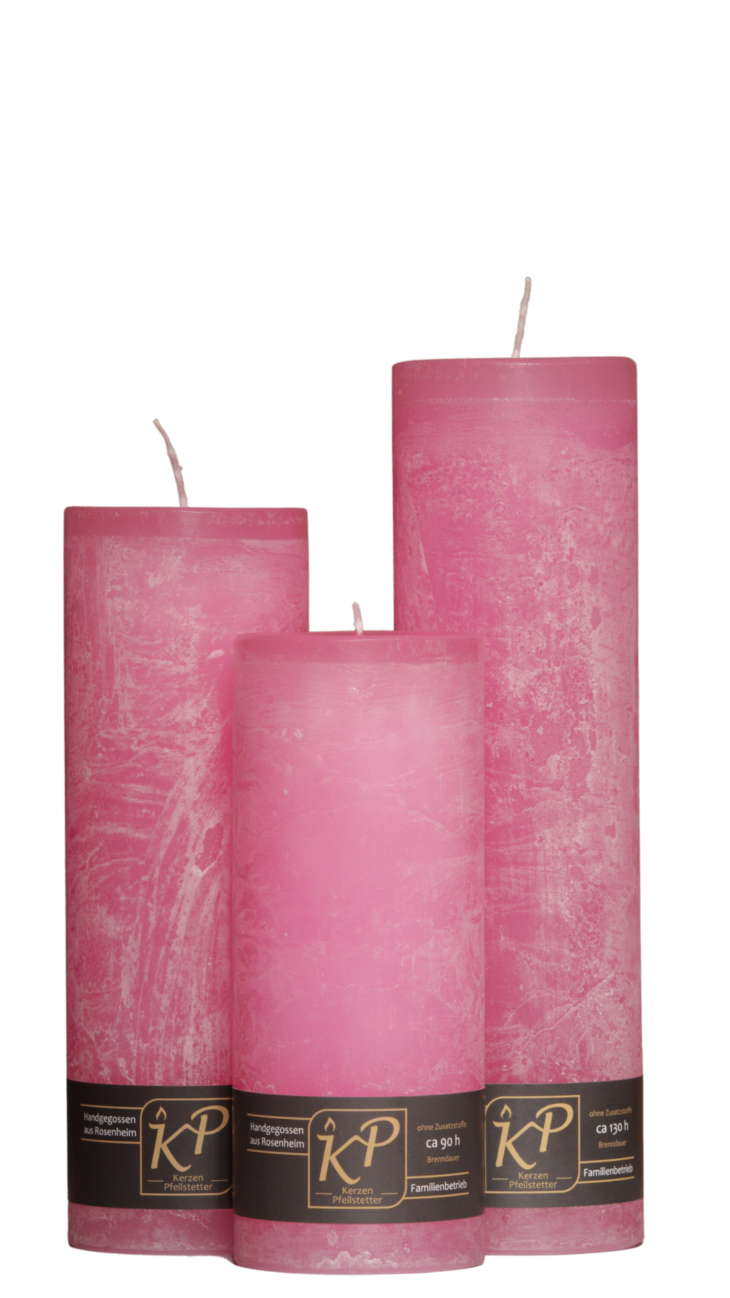 Dalina flower candle | light pink | ~ 130h burning time
