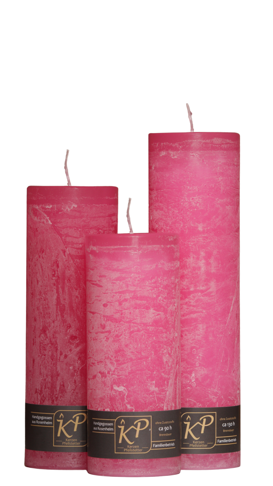 Dalina flower candle | pink | ~ 130h burning time