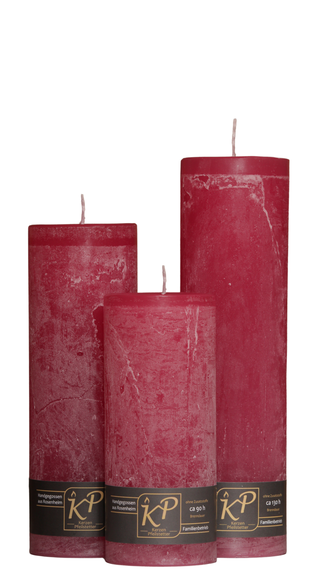 Dalina flower candle | raspberry pink | ~ 130h burning time