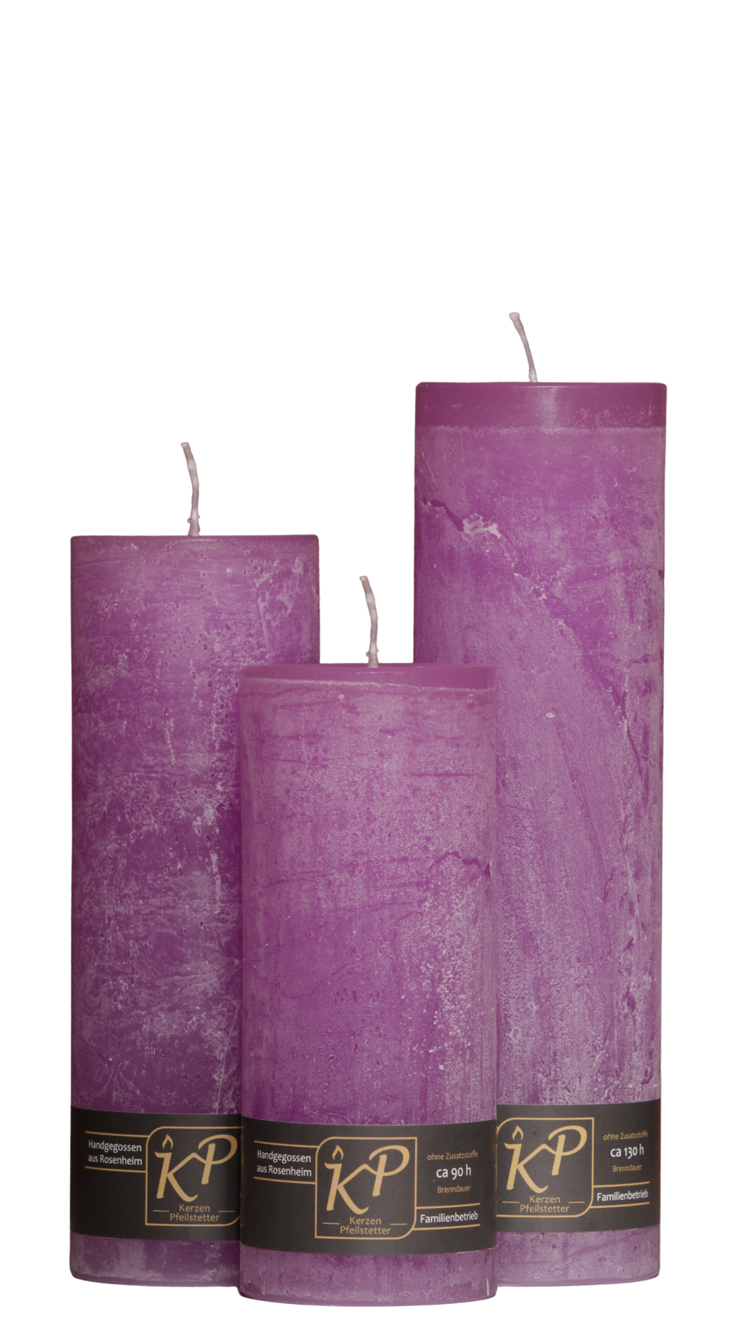 Dalina flower candle | light purple | ~ 130h burning time