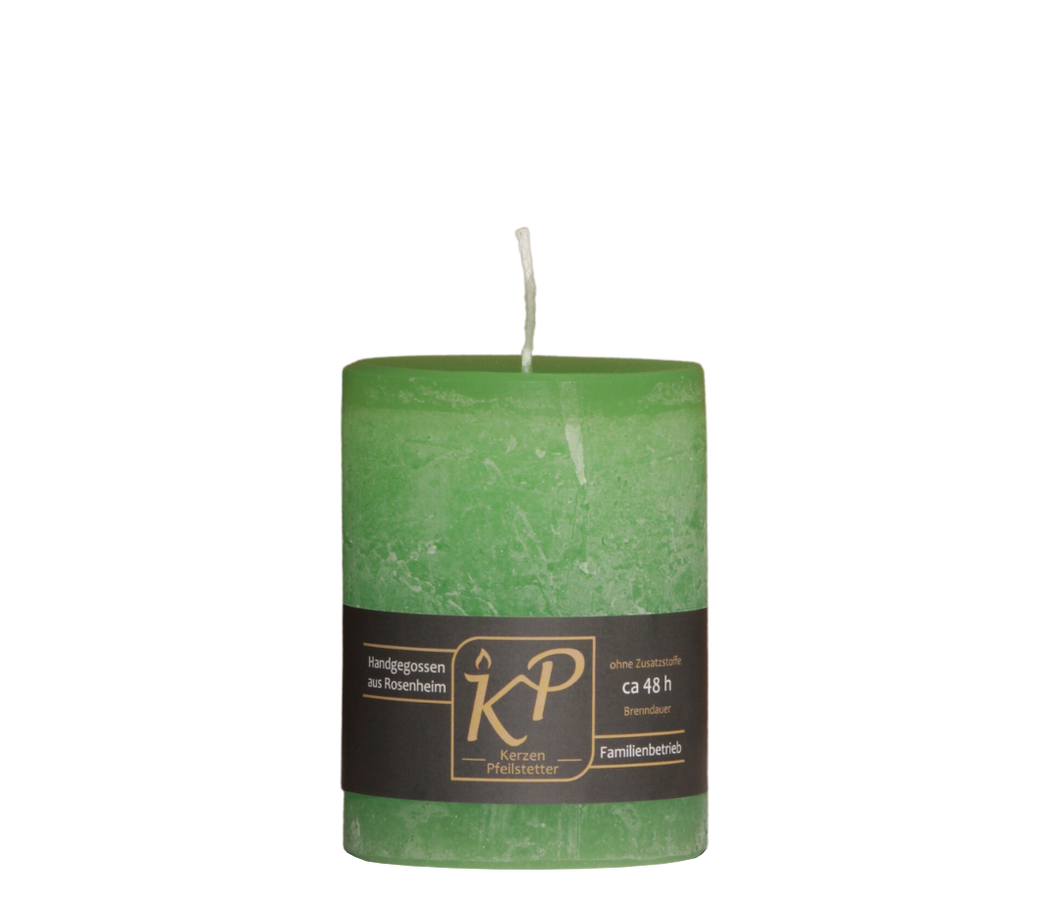 Table candle | lime green | ~ 48h burning time