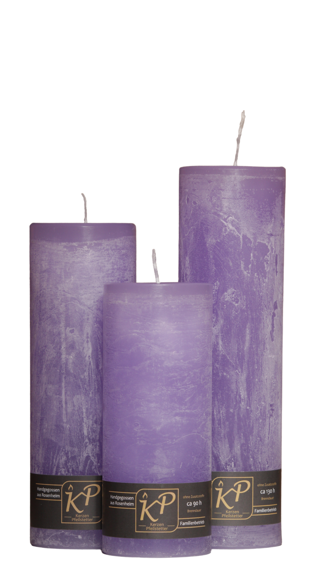 Dalina flower candle | lilac | ~ 130h burning time