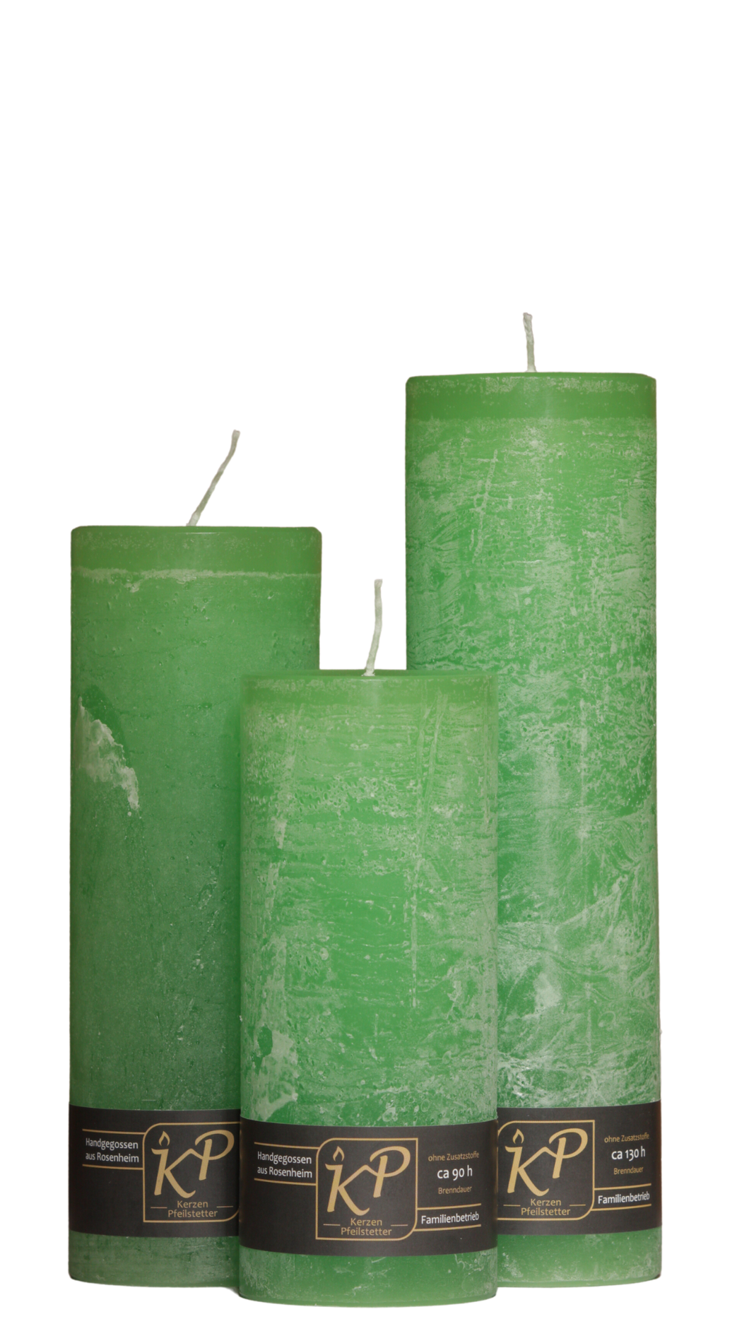 Dalina flower candle | lime green | ~ 130h burning time
