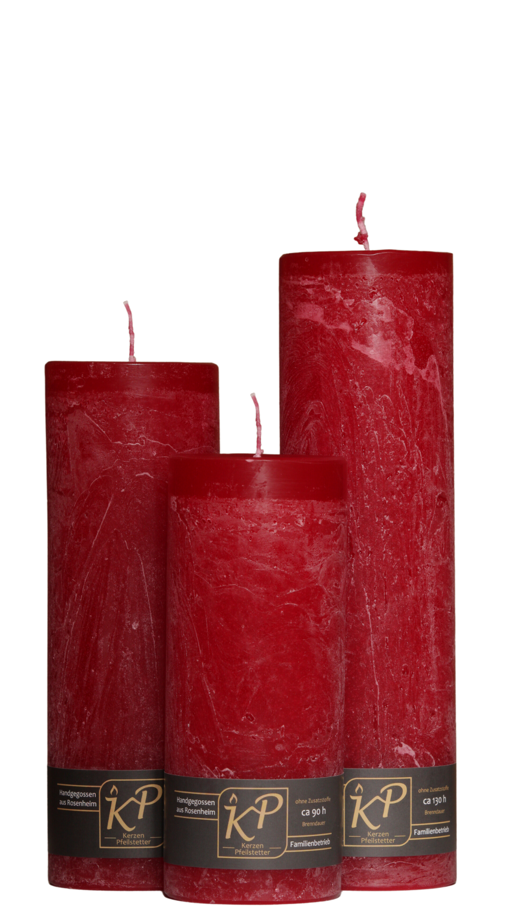 Dalina flower candle | christmas red | ~ 130h burning time